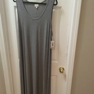 Lularoe Dani 3XL gray ribbed pattern